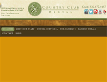 Tablet Screenshot of countryclubdentalcp.com
